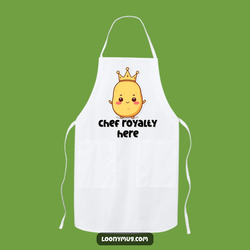 Funny Proud Potato Apron - Royal Spud Chef Gift for Kitchen Rule