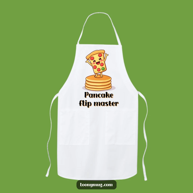 Funny Pizza Pancake Handstand Apron: Chef's Comical Breakfast Statement Piece