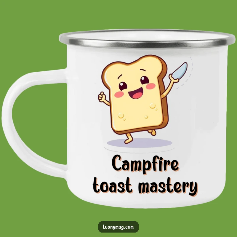 Durable Funny Toast Camp Mug - Morning Adventure Fuel!