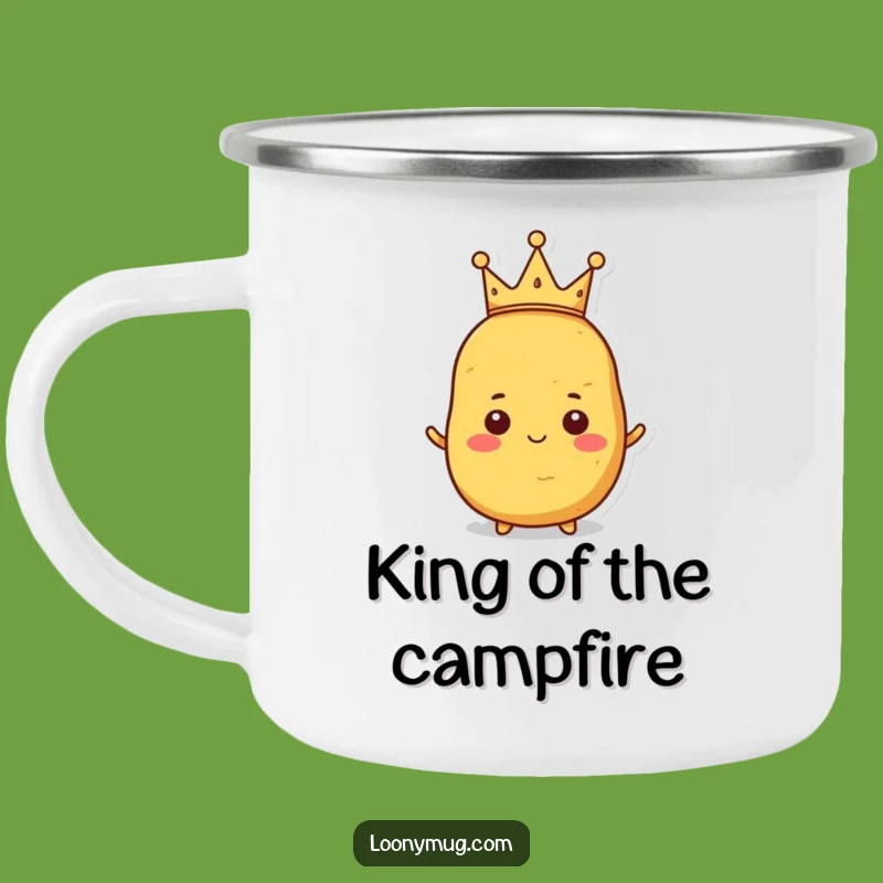 Funny Proud Potato Camping Mug - Royal Spud Drinkware for Outdoor Reign