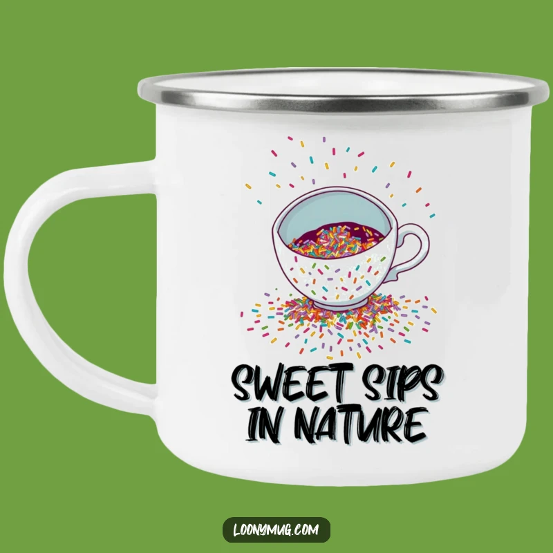 Durable Funny Sprinkle Camping Mug - Festive Teacup Party Cup