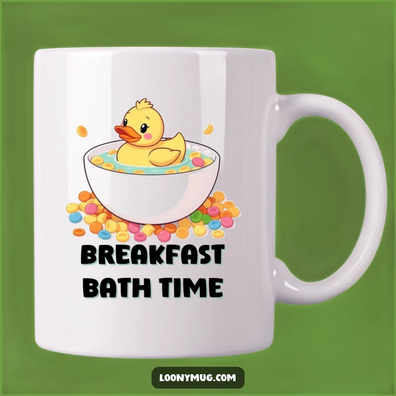 Funny Rubber Duck Cereal Mug: A Hilarious Breakfast Surprise