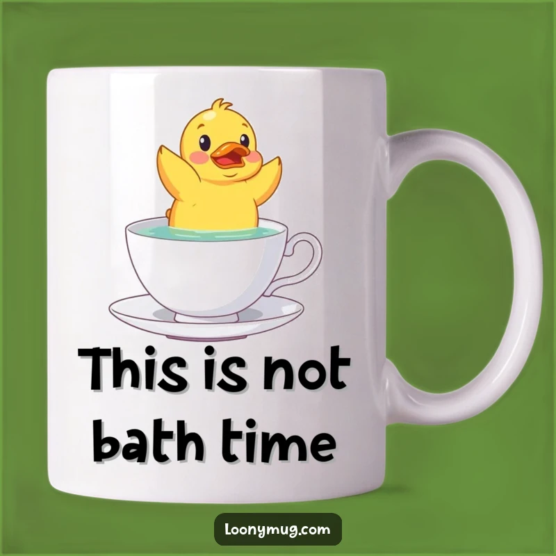Funny Rubber Duck Teacup Mug: A Hilarious Splash of Humor for Your Morning Brew!