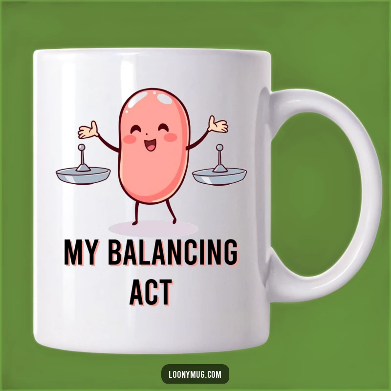 Funny Wobbly Jelly Bean Mug: Juggling Life, Perfect Funny Gift