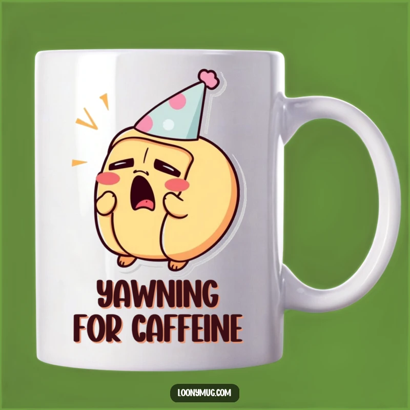 Funny Sleepy Hot Dog Mug - Yawning Party Animal Gift Mug