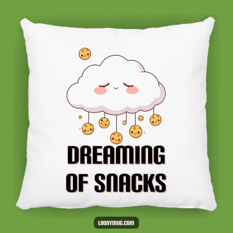 Funny Sleepy Cloud Cookie Rain Pillow - Cozy Dreams & Sweet Comfort!