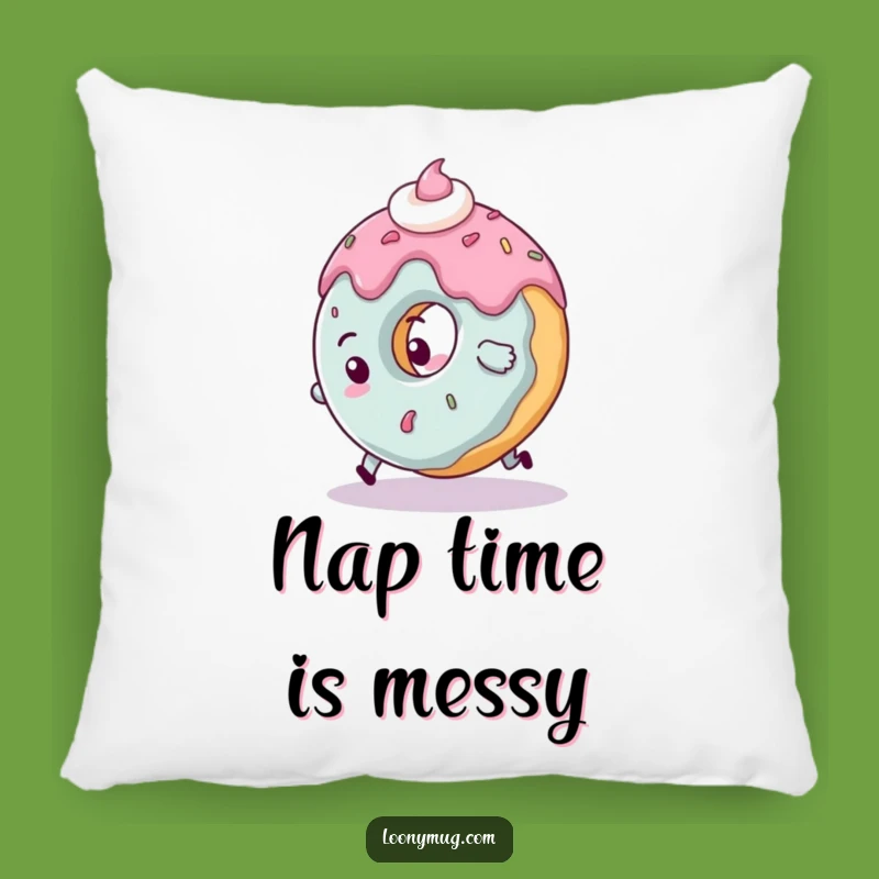 Funny Clumsy Donut Pillow: Tripping Cushion for Cozy Giggles