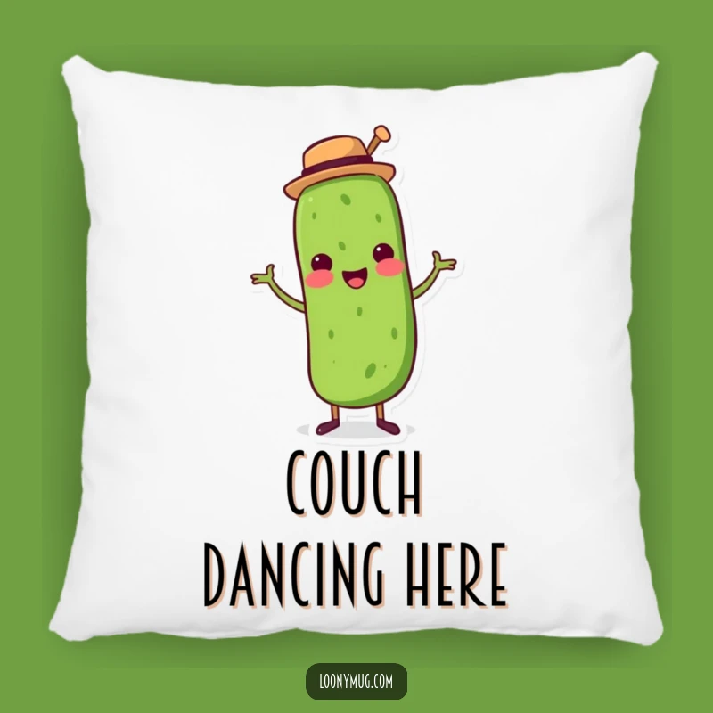 Funny Dancing Pickle Top Hat Pillow: Cozy Comfort with a Side of Funky Moves