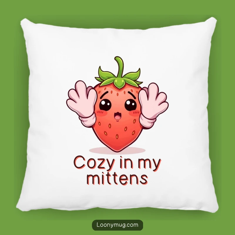 Funny Gardening Strawberry Pillow: Cuddle Up with Comfort and Garden Humor