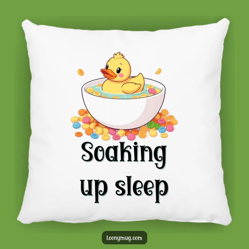 Funny Rubber Duck Cereal Pillow: Snuggle with This Hilarious Comfort