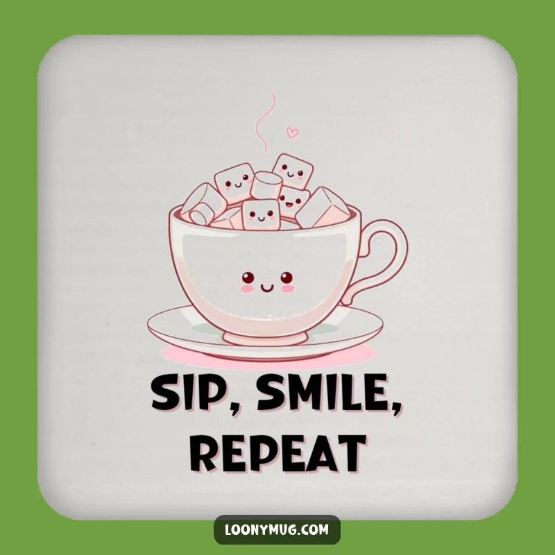 Funny Marshmallow Dance Coaster Set: Protect Surfaces with This Hilarious and Charming Decor