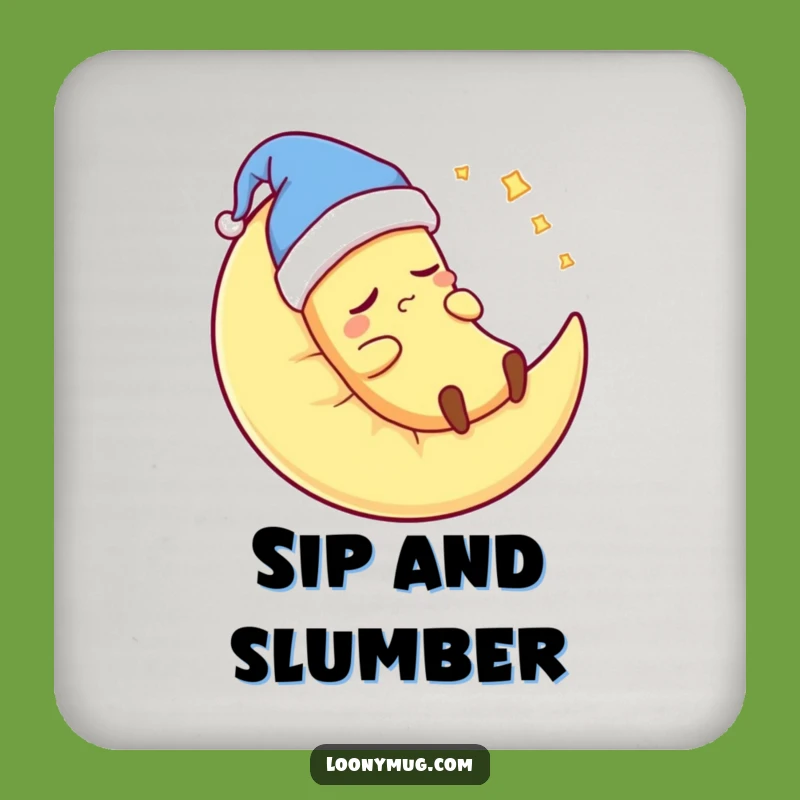 Funny Sleepy Banana Coaster: Protect Surfaces with Hilarious Sleepy Art