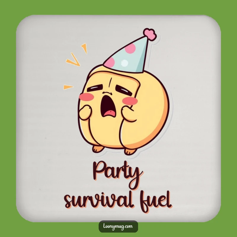 Funny Sleepy Hot Dog Coaster - Yawning Drink Protector