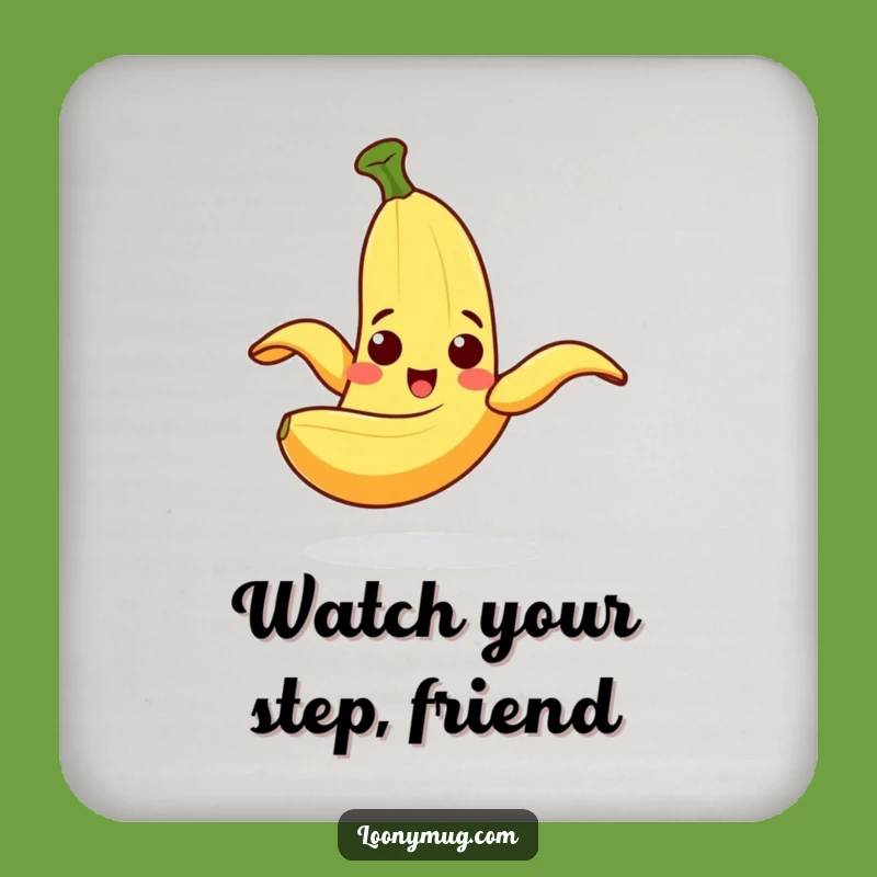 Funny Slipping Banana Coaster Set: Protect Surfaces with This Hilarious Classic Decor