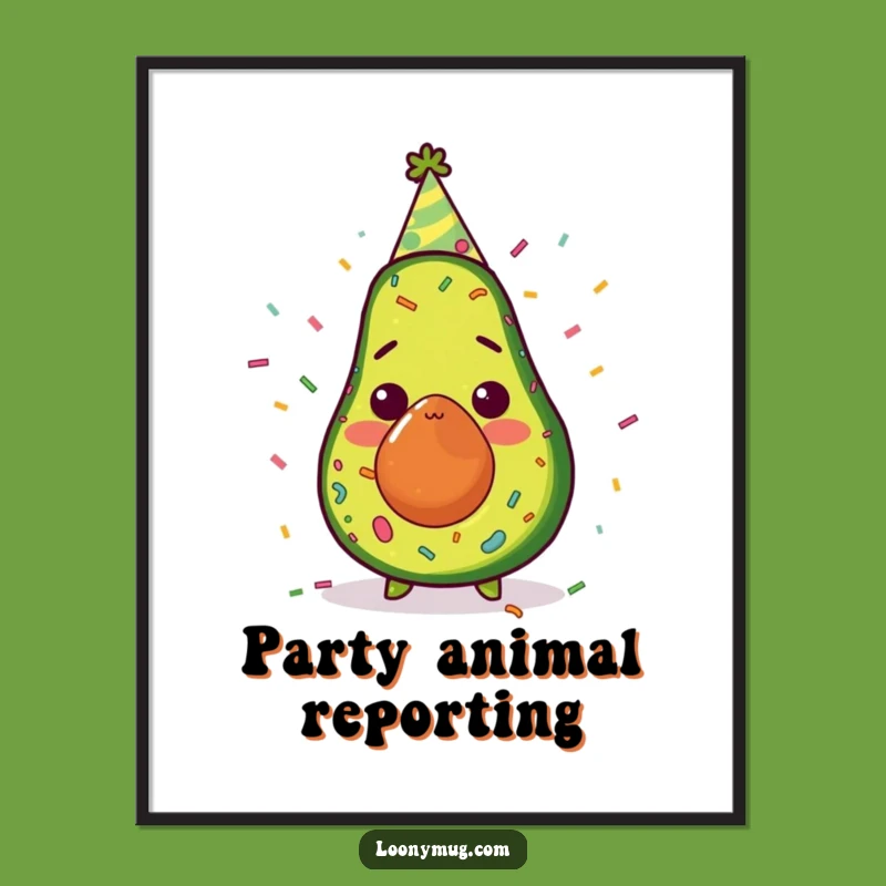 Funny Avocado Party Surprise Poster: Decorate with This Hilarious Wall Art