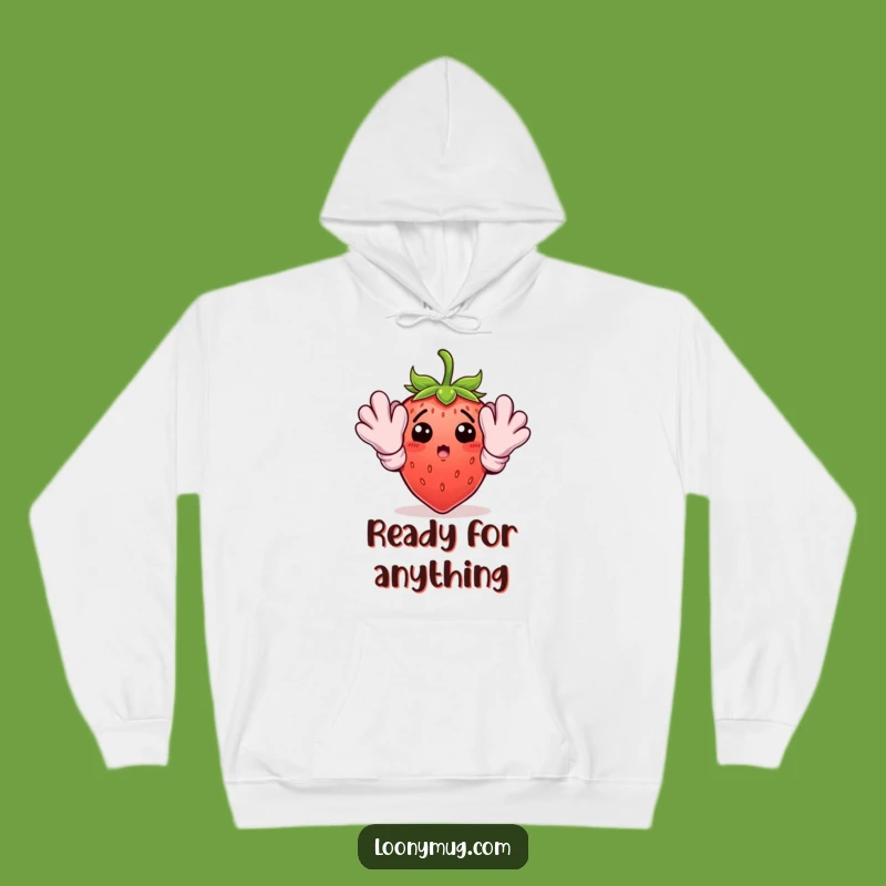 Cozy Funny Gardening Strawberry Hoodie: Stay Warm with Quirky Comfort and Garden Humor