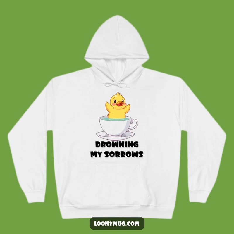 Cozy Funny Rubber Duck Teacup Hoodie: Stay Warm with Surprising and Hilarious Comfort