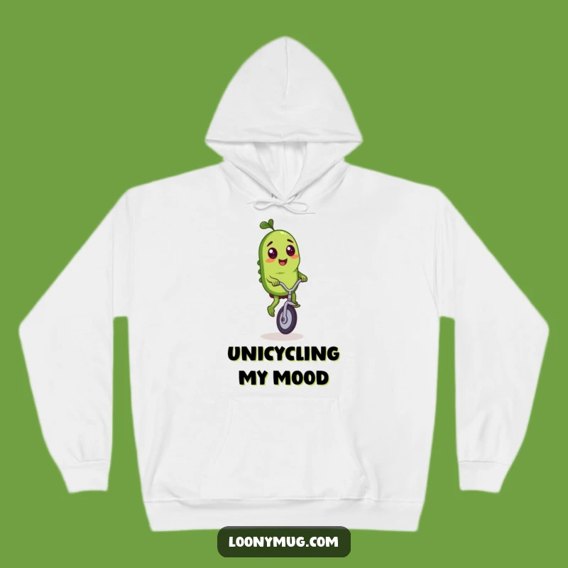 Funny Pickle Unicycle Hoodie - Cozy Ride Gift Hoodie
