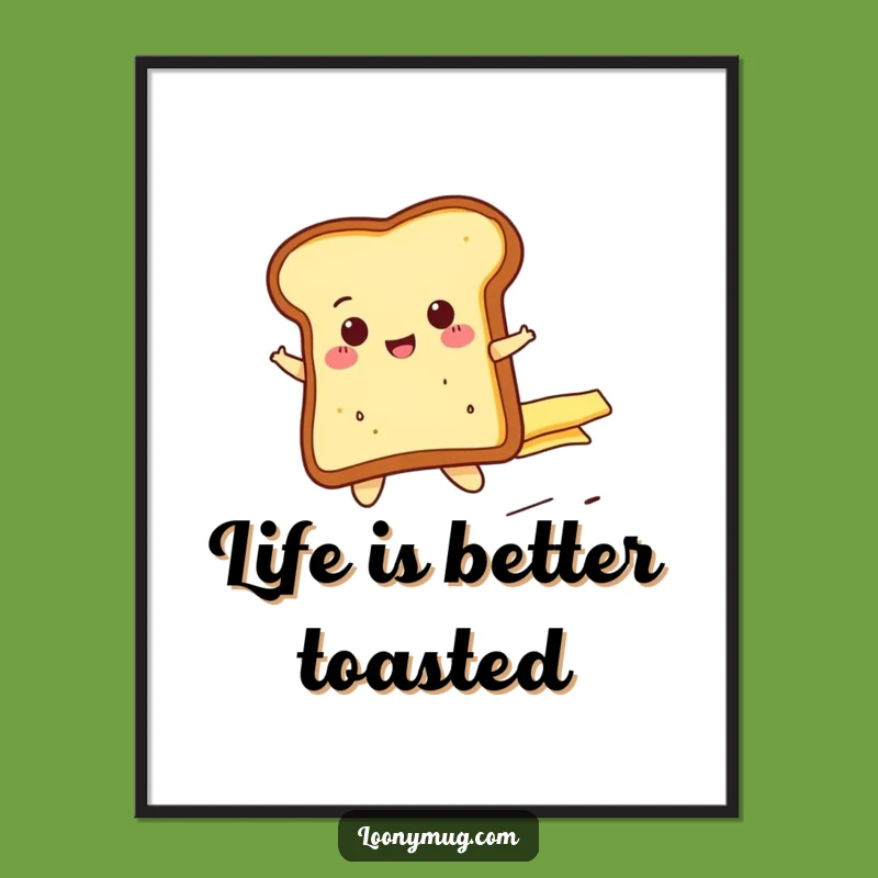 Free Printable Toast Art - Cheerful Downloadable Wall Decor & Breakfast Lover Gift
