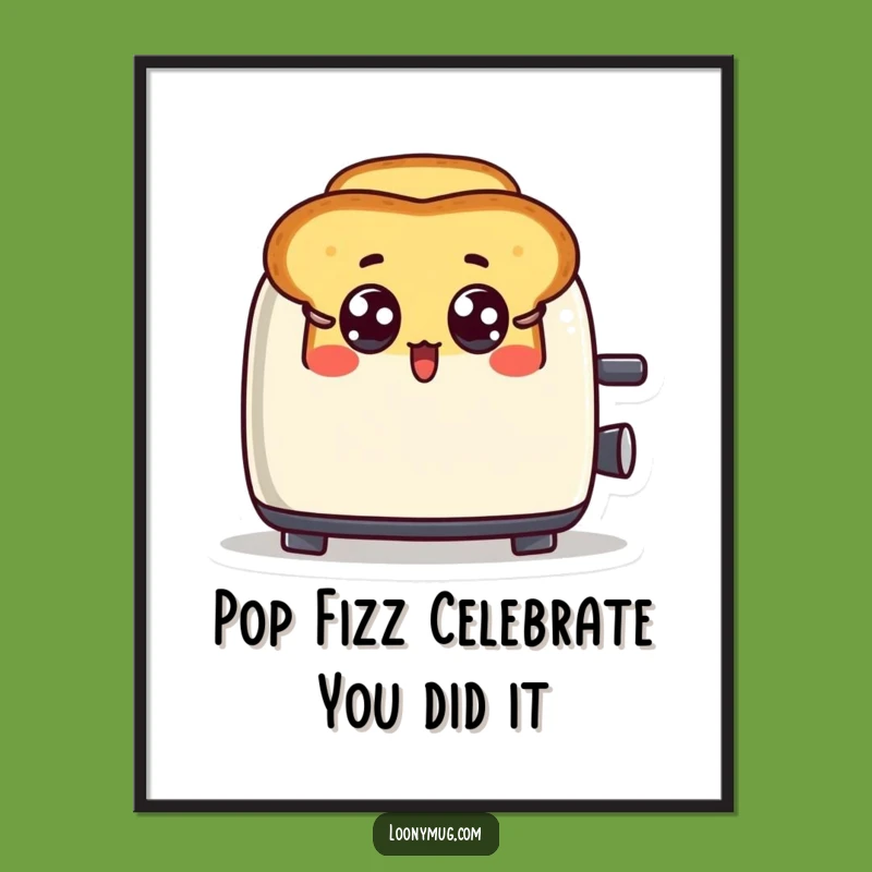 Surprised Toast Funny Wall Art - Free Printable Downloadable Decor