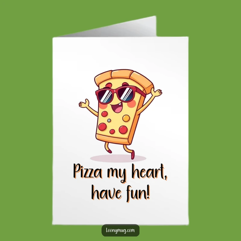 Free Printable Birthday Card: Dancing Pizza Party for a Fun Downloadable Gift