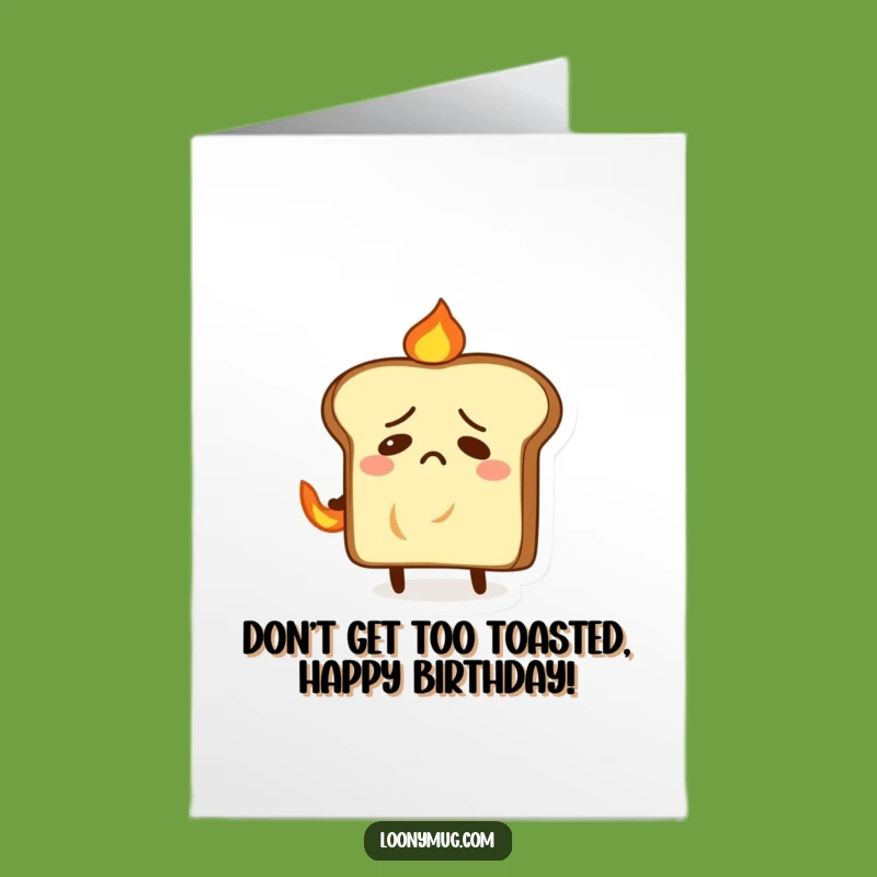Free Printable Funny Birthday Card: Toast Firefighter Rescue Downloadable Gift