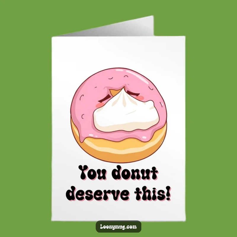 Free Printable Congrats Card: Sleepy Donut Pillow - DIY Humorous Gift