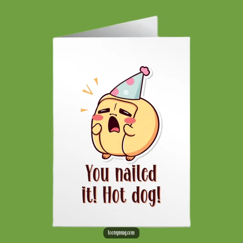Sleepy Hot Dog Congrats Card - Free Printable Nap Time Downloadable Greeting