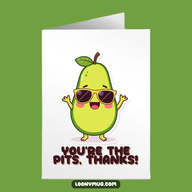 Free Printable Thank You Card: Dancing Avocado's Cool Thanks - Funny Downloadable Gift