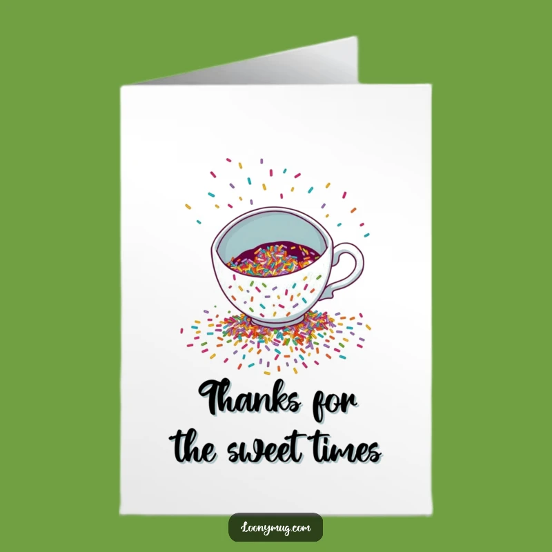 Free Printable Thank You Card: Sprinkle Teacup Funny Downloadable Gift
