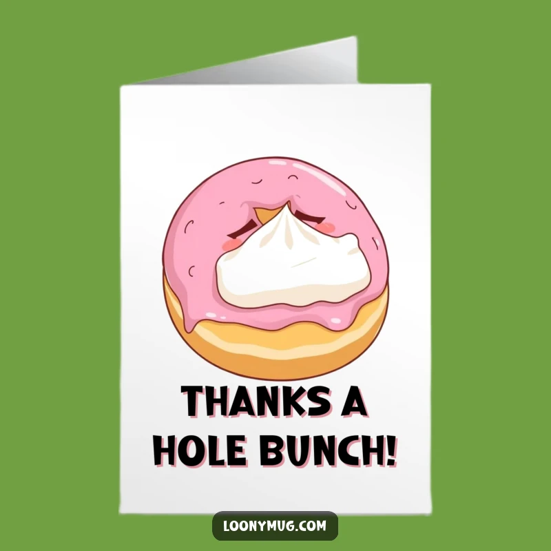 Free Printable Thank You Card: Sleepy Donut Pillow - Funny Downloadable Gratitude