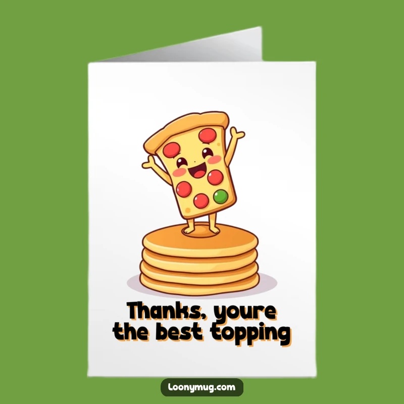 Free Printable Pizza Thank You Card - Cheerful Handstand Downloadable