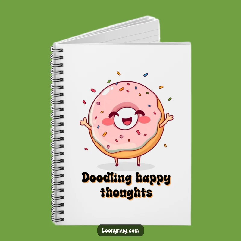 Funny Giggling Donut Notebook: Juggling Sprinkles Journal for Sweet Ideas