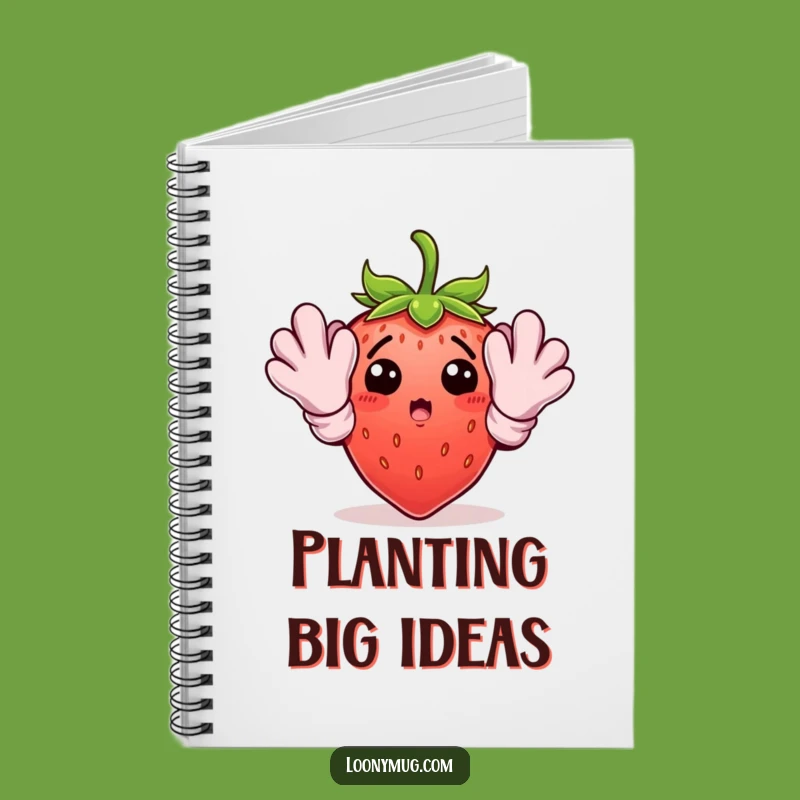 Funny Gardening Strawberry Notebook: Jot Down Garden Plans with Humorous Flair