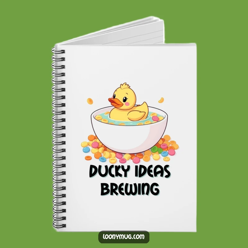 Funny Rubber Duck Cereal Notebook: Jot Down Ideas with This Hilarious Journal