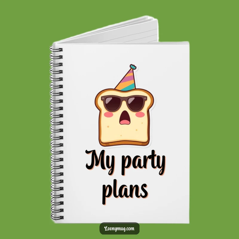 Funny Toast Surprise Party Notebook: Jot Down Ideas with Hilarious Breakfast Flair