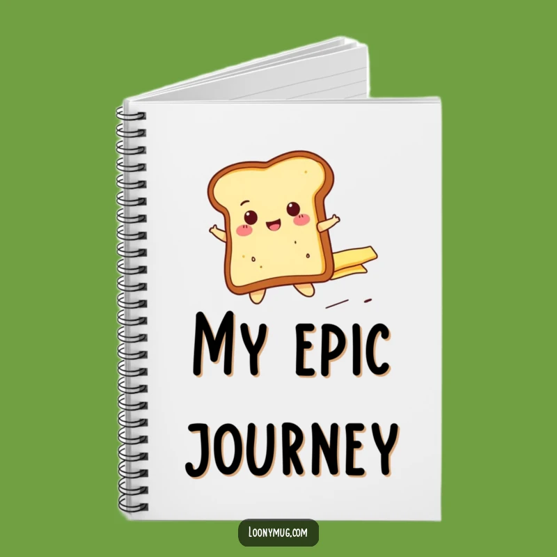 Funny Cheerful Toast Butter Ride Notebook - Plan Your Adventures Hilariously!