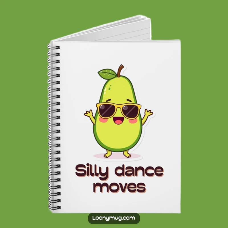 Funny Avocado Sunglasses Dance Notebook: Jot Down Your Groovy Ideas