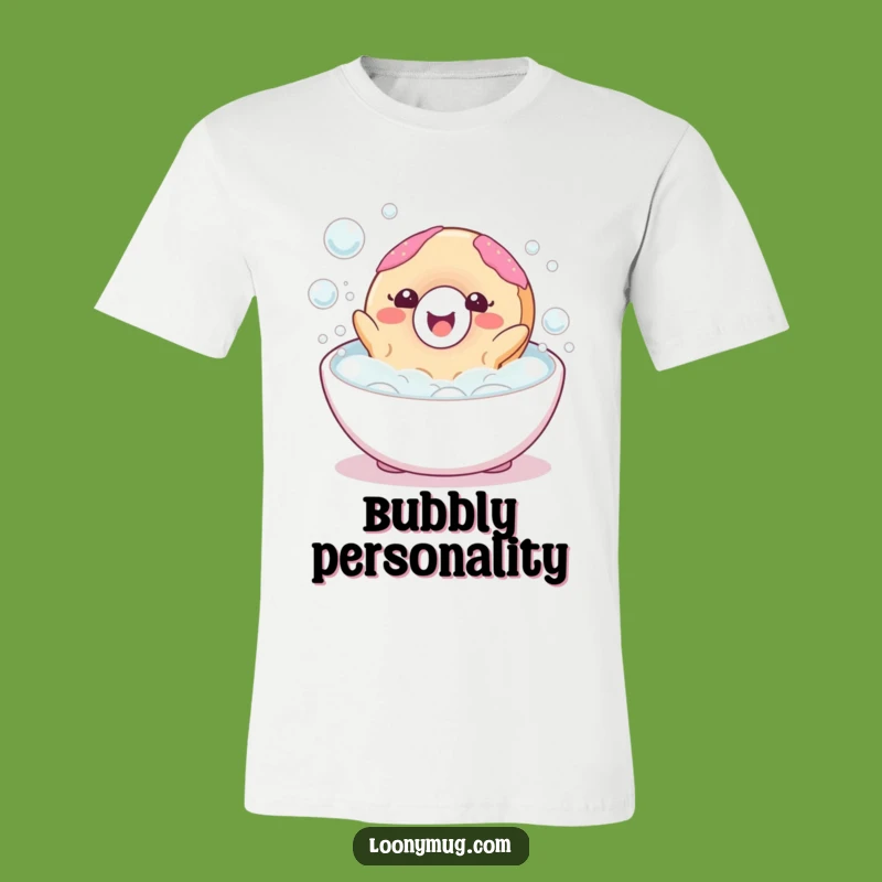 Funny Happy Donut Bubble Bath T-Shirt: Wear Your Bliss!