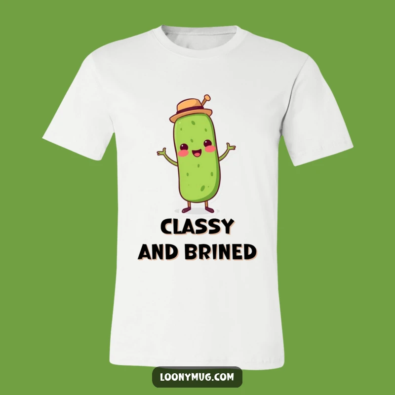 Funny Dancing Pickle Top Hat T-Shirt: Wear Your Funky Moves with Pride!