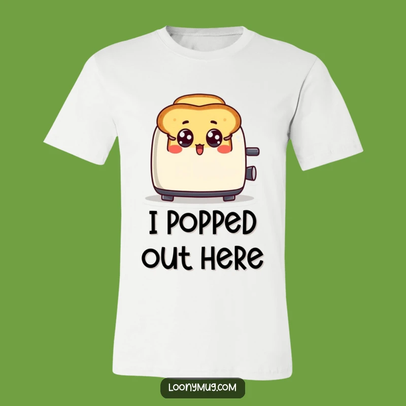 Funny Surprised Toast T-Shirt - Hilarious Breakfast Character Tee