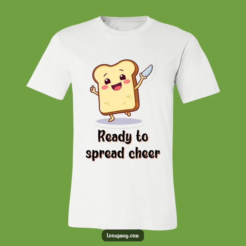 Funny Toast Groove Tee - Excited Butter Knife Dancer!