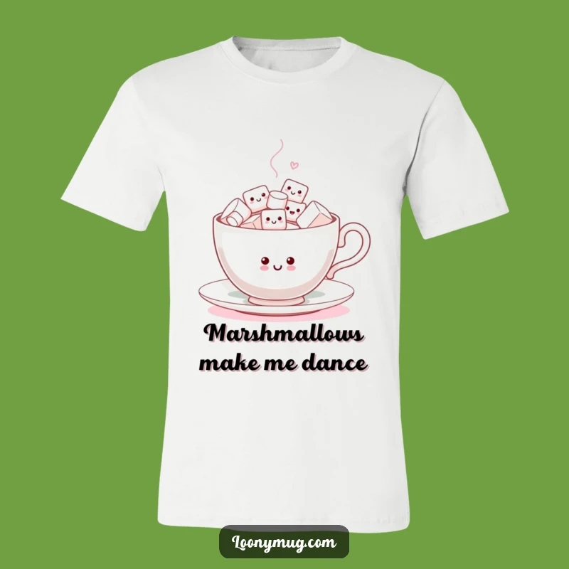 Funny Dancing Marshmallow Teacup T-Shirt: Wearable Whimsy for a Hilarious and Comfy Outfit
