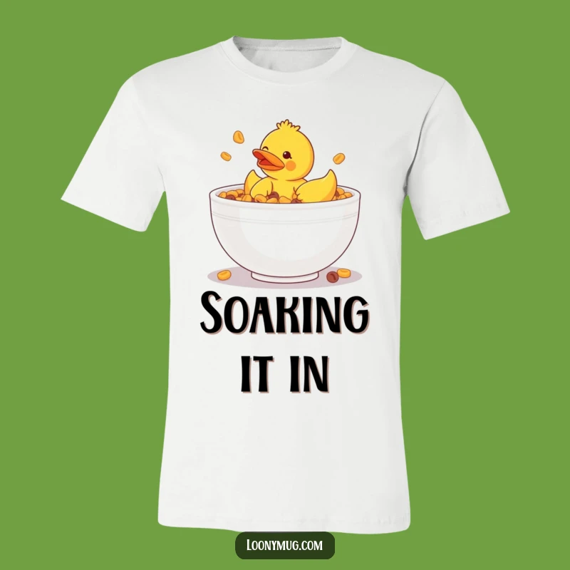 Funny Rubber Ducky Cereal Bowl T-Shirt - Hilarious Quirky Apparel Gift