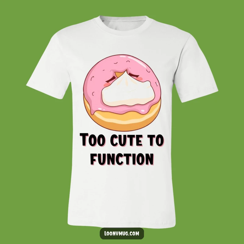 Funny Sleepy Donut T-Shirt - Cozy Pastry Lover Gift for Relaxed Vibes