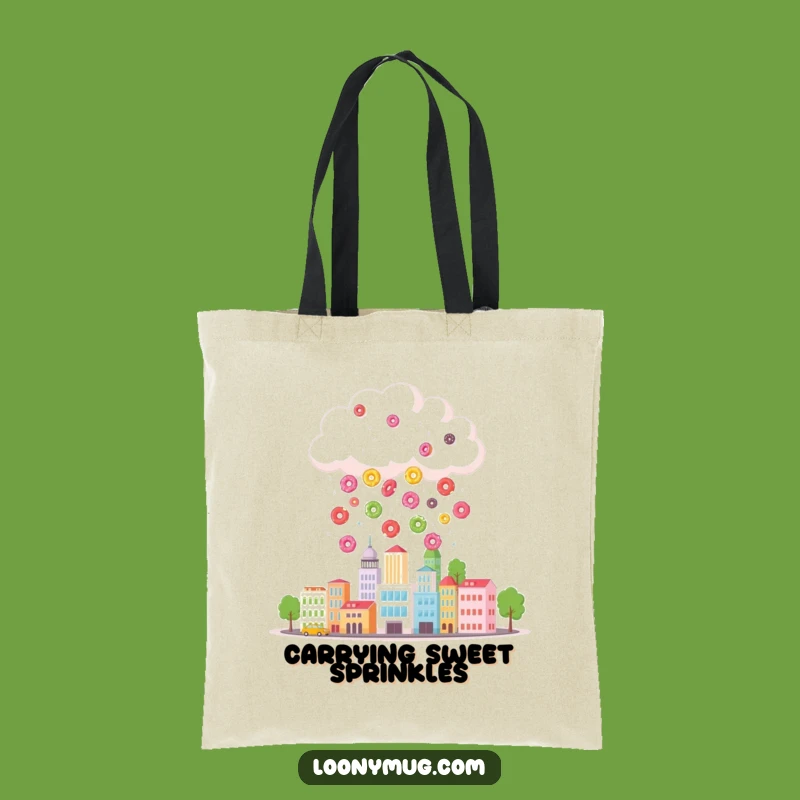 Funny Donut Cloud Tote Bag: Carry Your Fun & Sweets in Style
