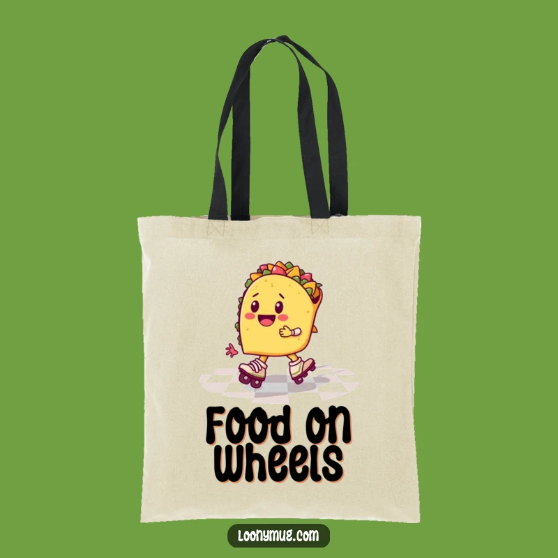 Funny Taco Roller Skates Tote Bag: Carry Your Fun On the Go