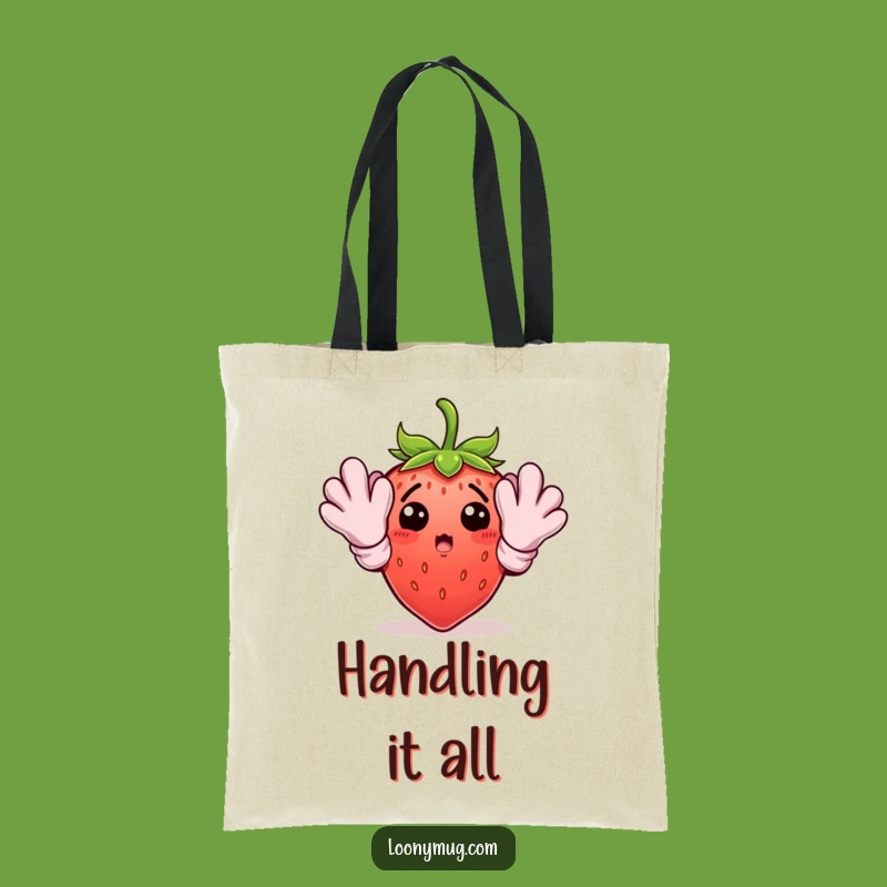 Funny Gardening Strawberry Tote Bag: Carry Your Supplies with Humorous Garden Style