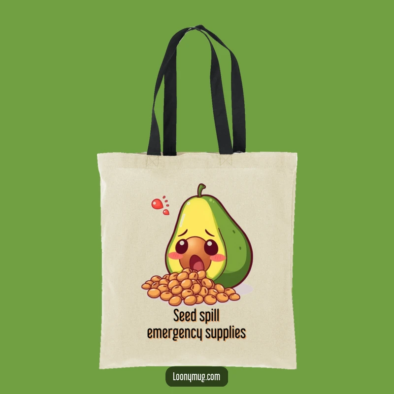 Funny Shocked Avocado Seeds Spill Tote Bag - Carry Your Laughs in Style!