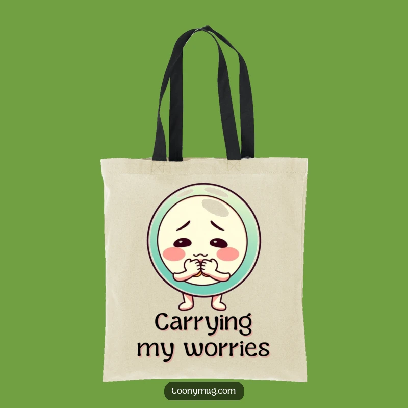 Funny Shy Button Fumble Tote Bag: Carry Your Shyness with Hilarious Flair